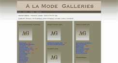 Desktop Screenshot of alamodegalleries.com